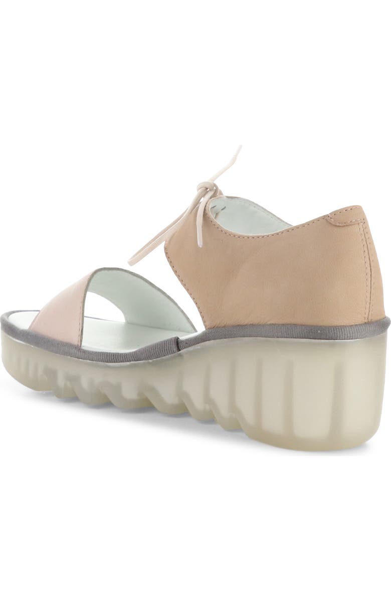 Fly London Bilu Platform Wedge Sandal, Alternate, color, 005 Nude Pink Mousse
