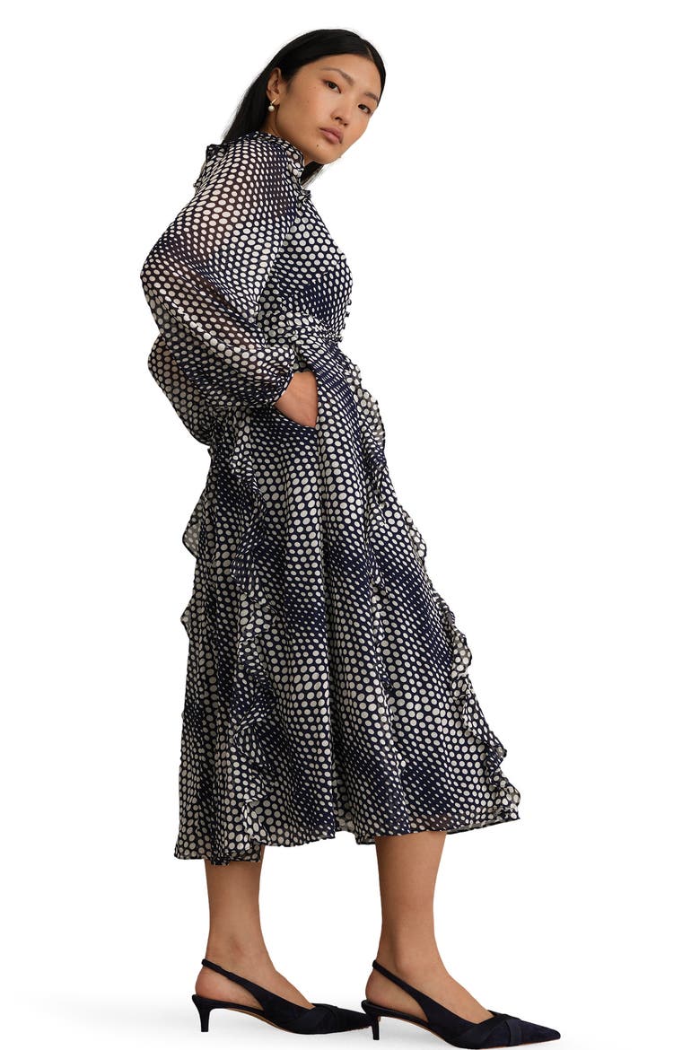 Miriam Dress, Main, color, Midnight Cream