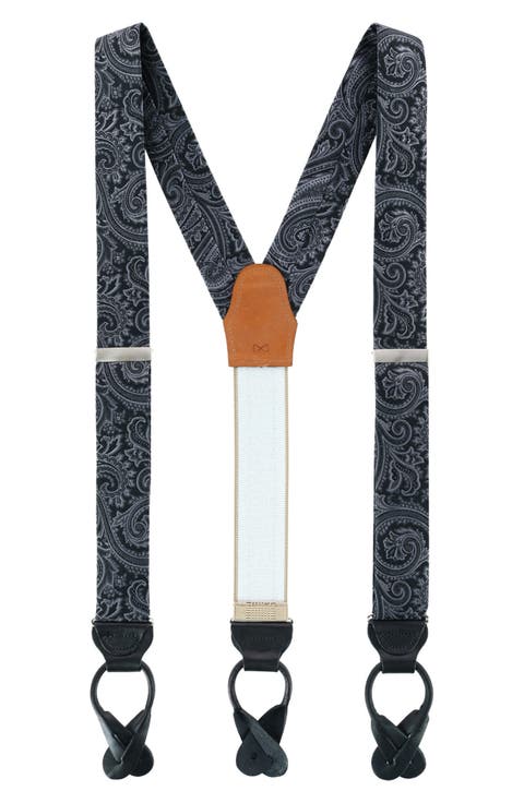 Sobee Paisley Silk Suspenders