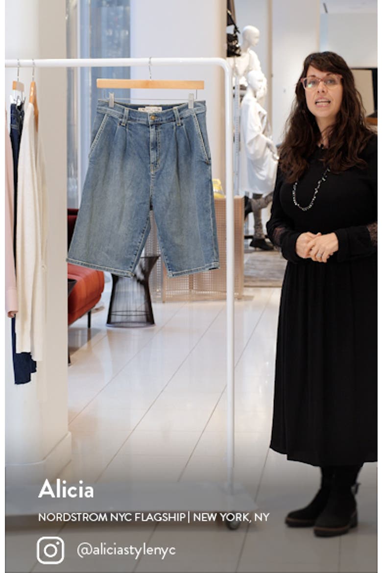 Julie Trouser Denim Shorts video