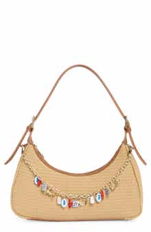 Madden Girl Straw Shoulder Bag