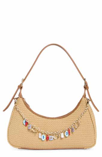 Madden Girl Straw Shoulder Bag