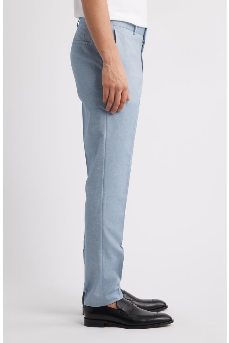 Genius Slim Fit Flat Front Stretch Dress Pants, Alternate, color, LIGHT BLUE