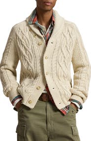 Polo Ralph Lauren Shawl Collar Cable Knit Cardigan