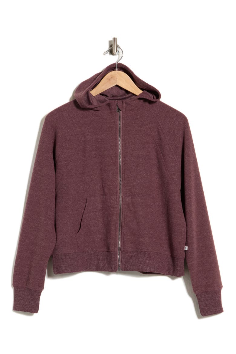 Melody Crop Full Zip Hoodie, Alternate, color, H. HUCKLEBERRY