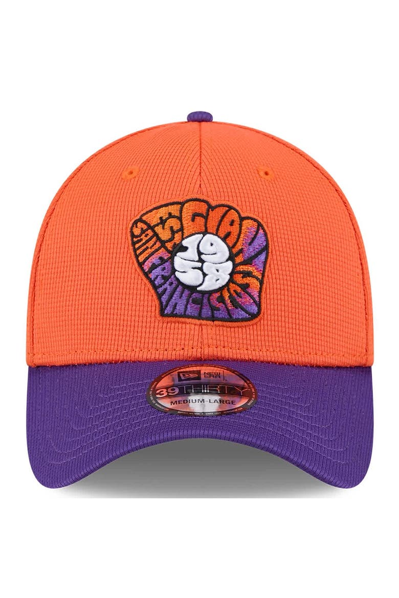 Men's New Era  Orange/Purple San Francisco Giants 2025 City Connect Batting Practice 39THIRTY Flex Hat, Alternate, color, Orange
