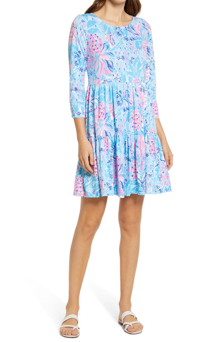 Lilly Pulitzer<sup>®</sup> Geanna Print Long Sleeve Dress, Main, color,