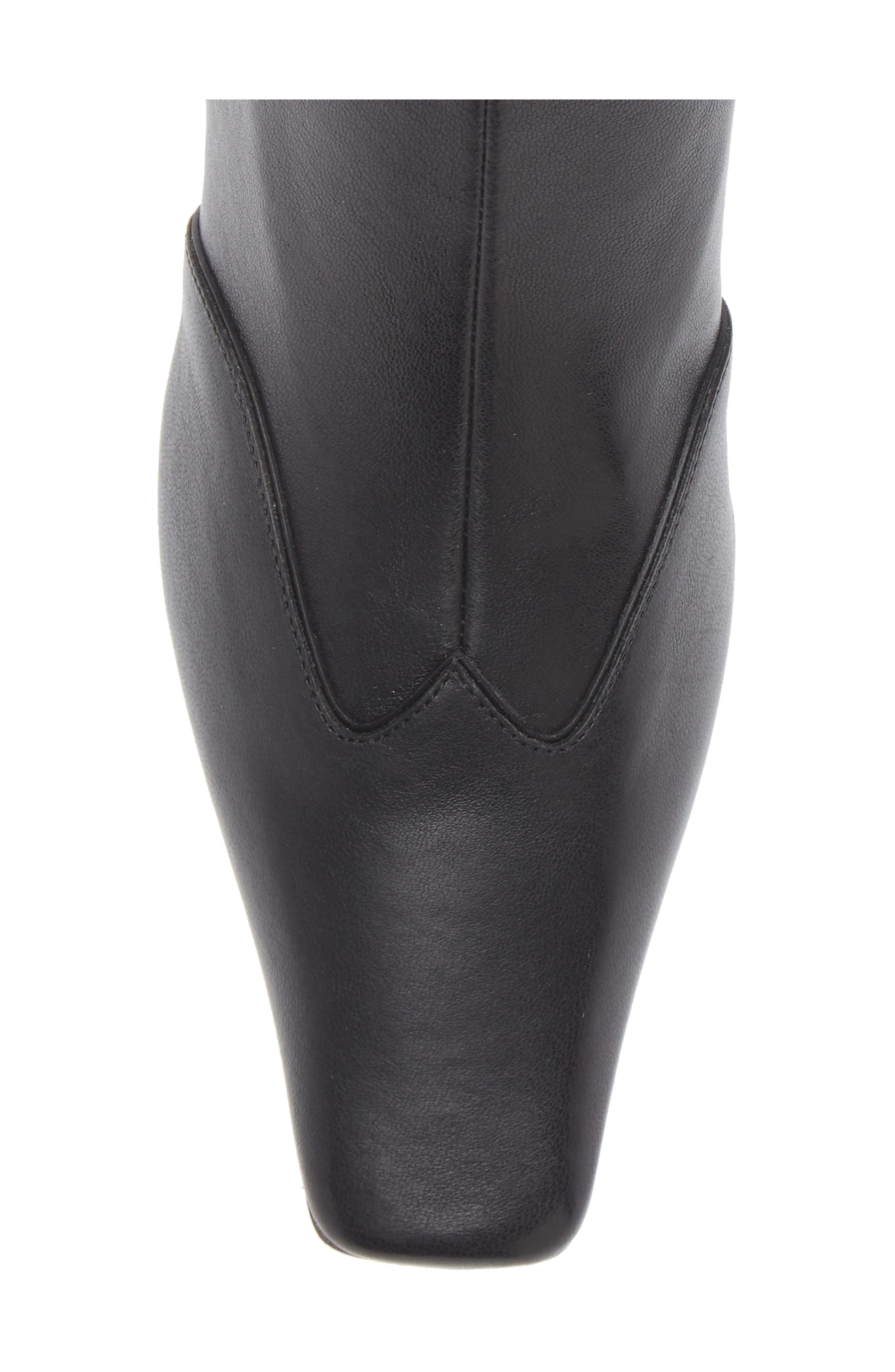 Khaite Nevada Square Toe Bootie, Alternate, color, Black