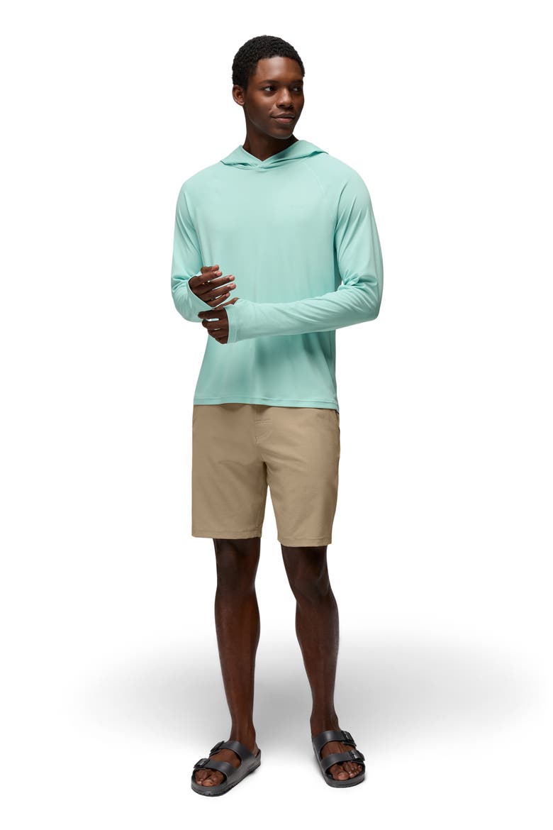Sol Shade Long Sleeve Performance Hoodie, Alternate, color, SEA GLASS