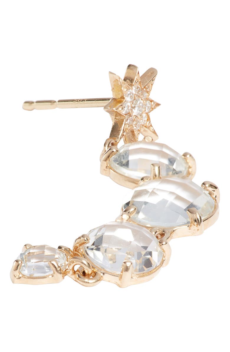 Anzie North Star Drop Earrings, Alternate, color, Gold