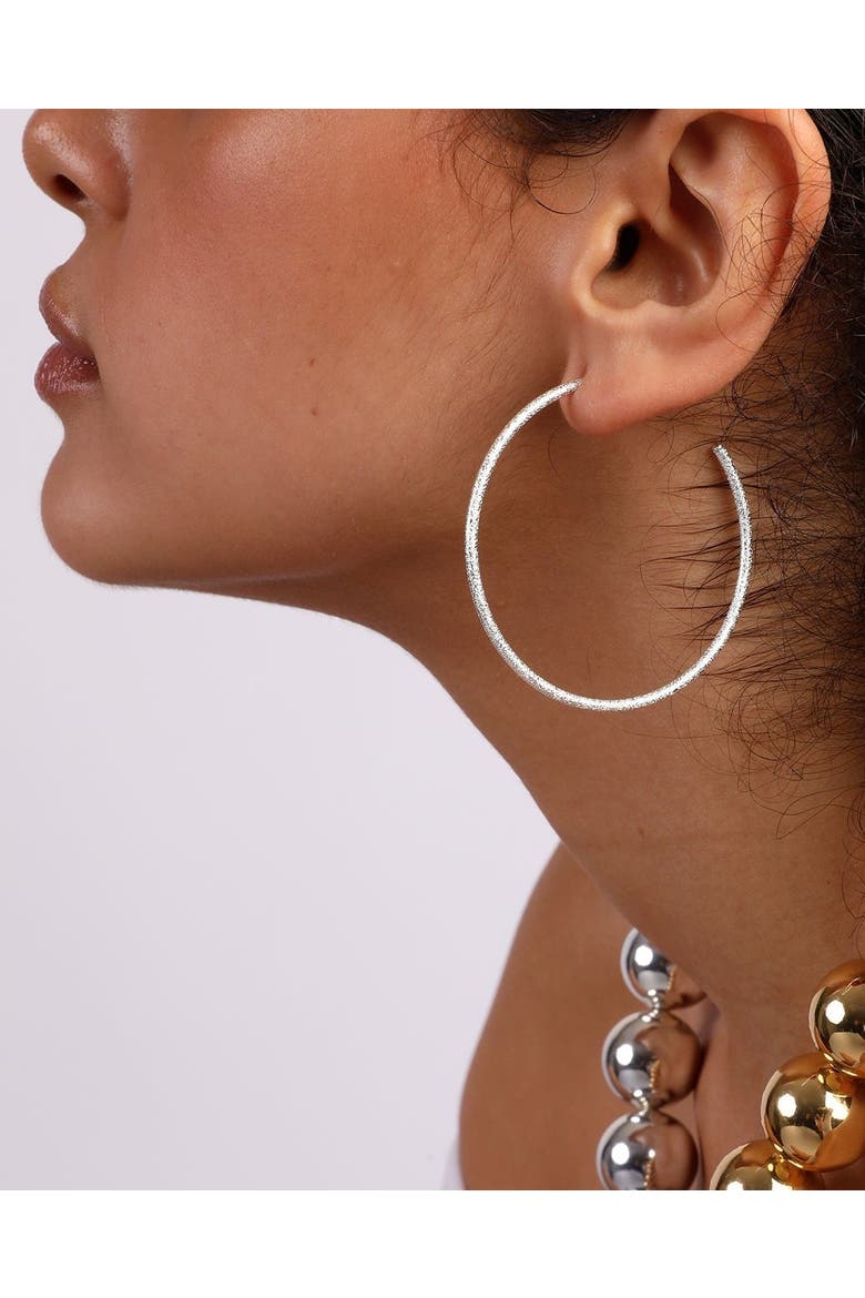 Extra Her Hoops, Alternate, color, Silver