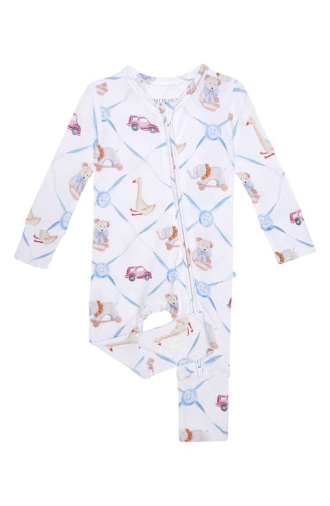 Print Convertible One-Piece Footie