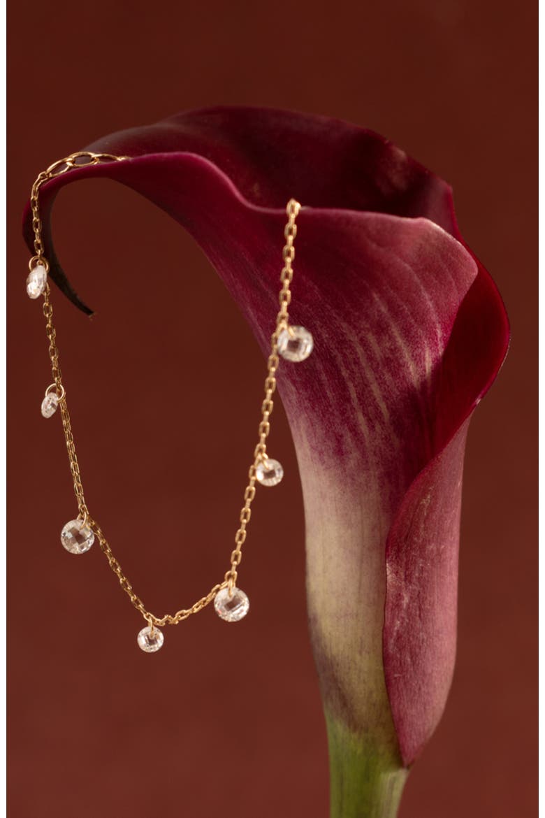 Dew Drop Floating Bracelet, Alternate, color, Gold Vermeil