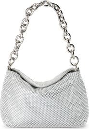 Olga Berg Skylar Ball Mesh Shoulder Bag