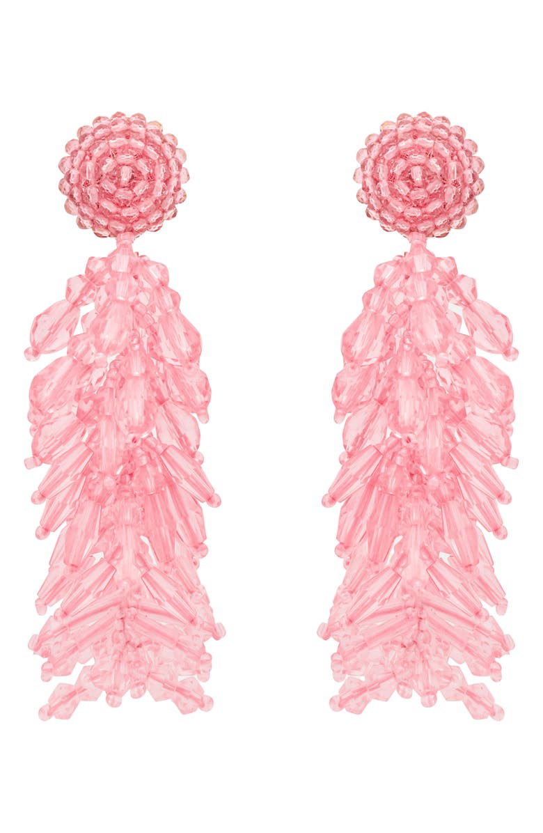 Oscar de la Renta Cluster Tassel Earrings, Main, color, 