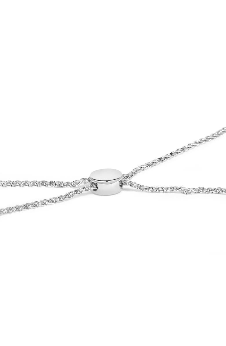 Haus of Brilliance Silver 1.0 Cttw Diamond X Link Bolo Bracelet, Alternate, color, White