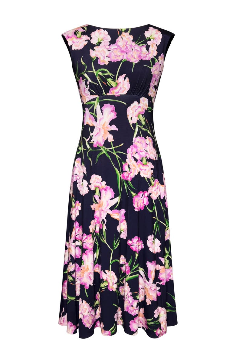 Alie Street London Luna Midi Jersey Dress, Alternate, color, Midnight Blossom