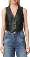 AllSaints Arla Leather Vest