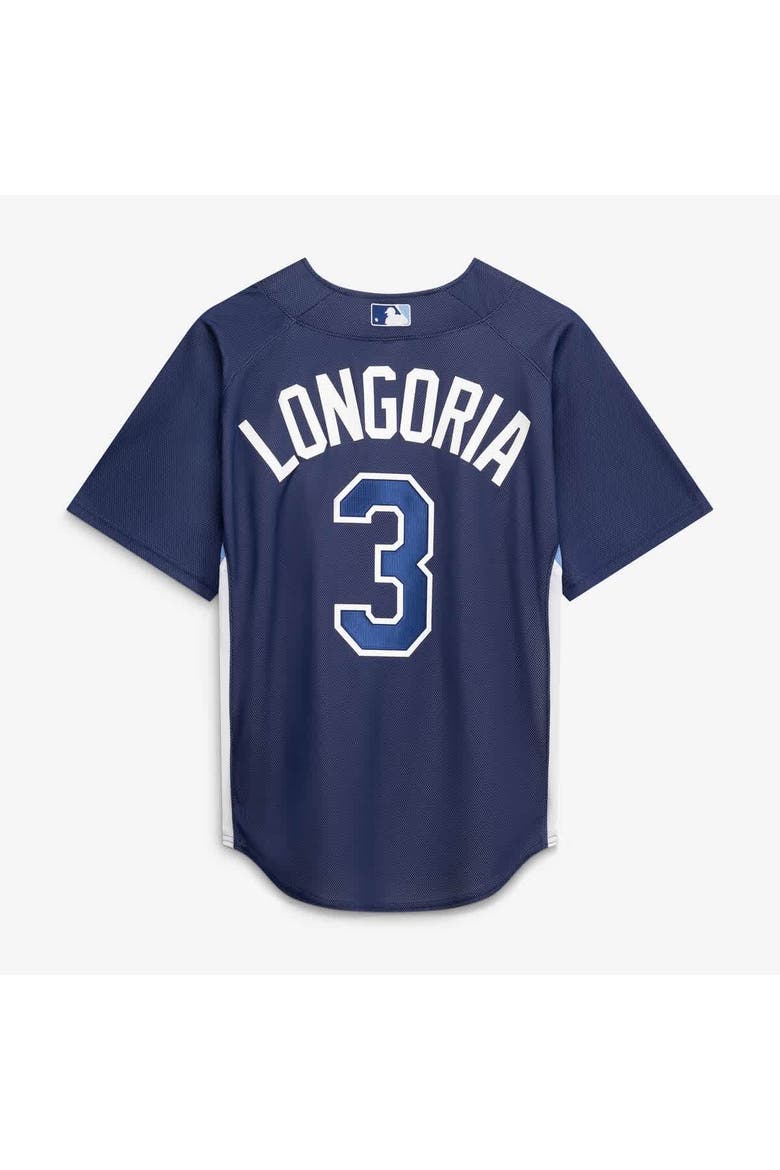Men's Mitchell & Ness Evan Longoria Navy Tampa Bay Rays Authentic Batting Practice Jersey, Alternate, color, Navy