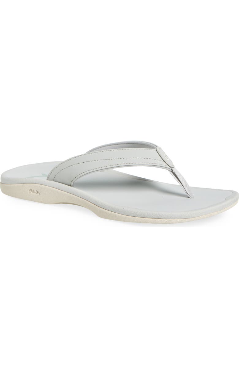OluKai Ohana Flip Flop, Main, color, Cloud Grey / Cloud Grey