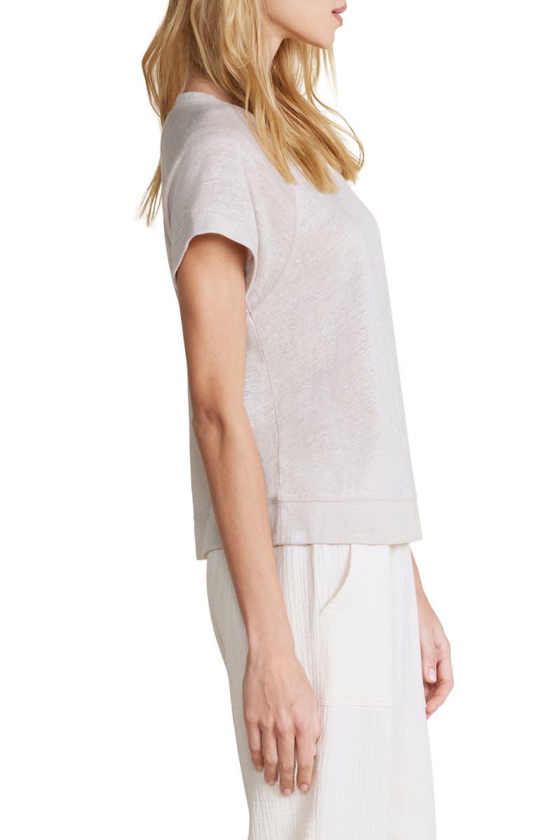 Barefoot Dreams<sup>®</sup> Linen Raglan Sleeve Sleep Shirt, Alternate, color, 