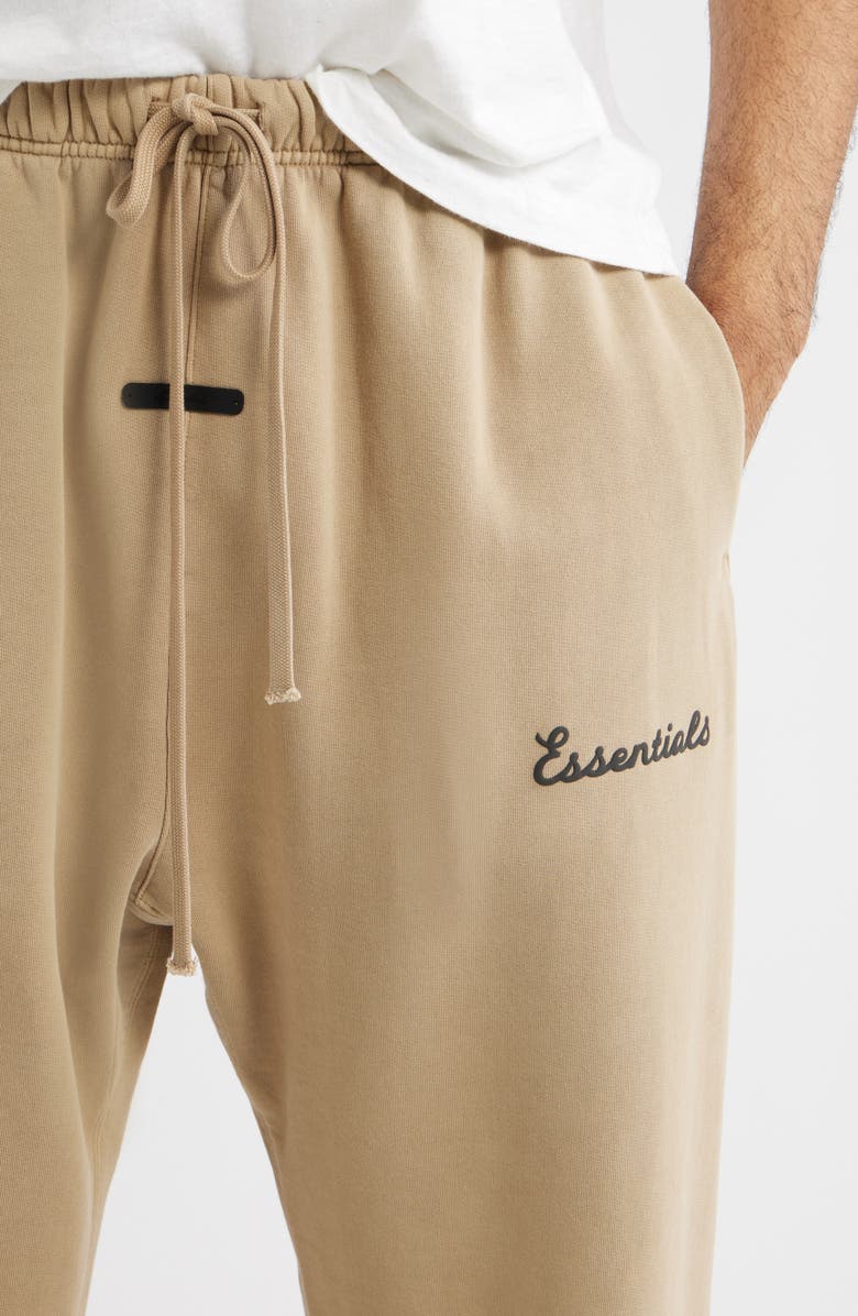 Fear of God Essentials Classic Fit Training Logo Flare Leg Sweatpants, Alternate, color, Faded Dune