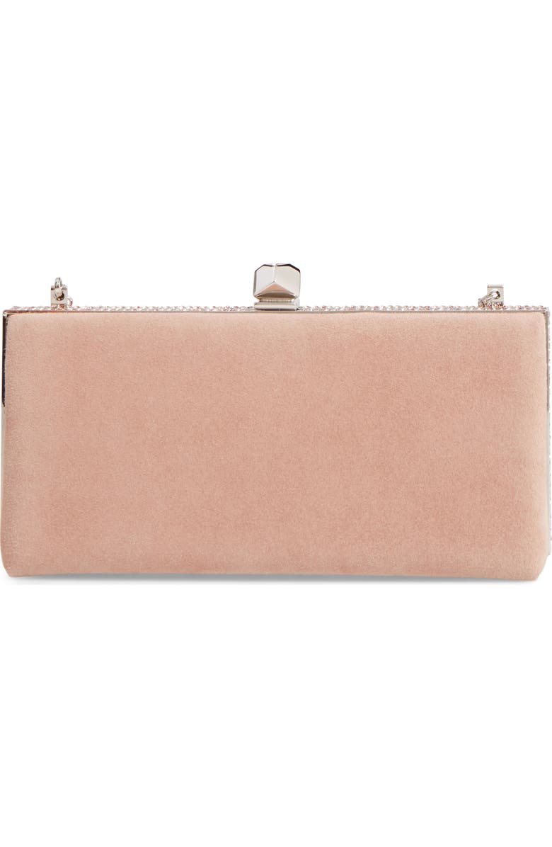Jimmy Choo Celeste Suede Clutch, Main, color,