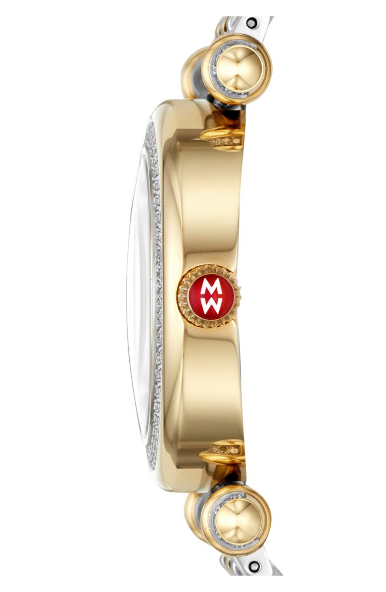 MICHELE Caber Diamond Bracelet Watch, 35mm, Alternate, color, 