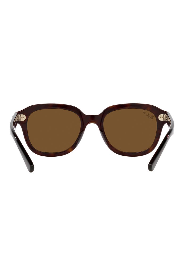 Erik 53mm Polarized Square Sunglasses, Alternate, color, HAVANA