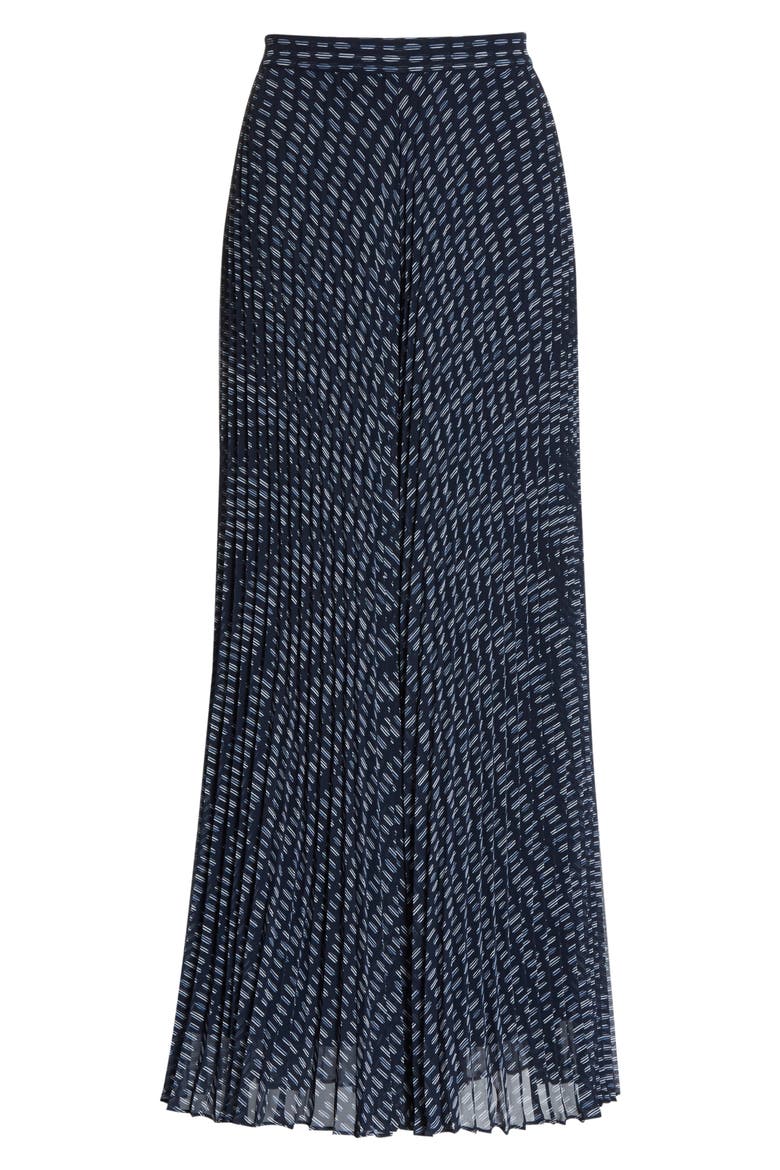 Jessyn Pleated Chiffon Pants, Alternate, color, NAVY MULTI SURFBOARD