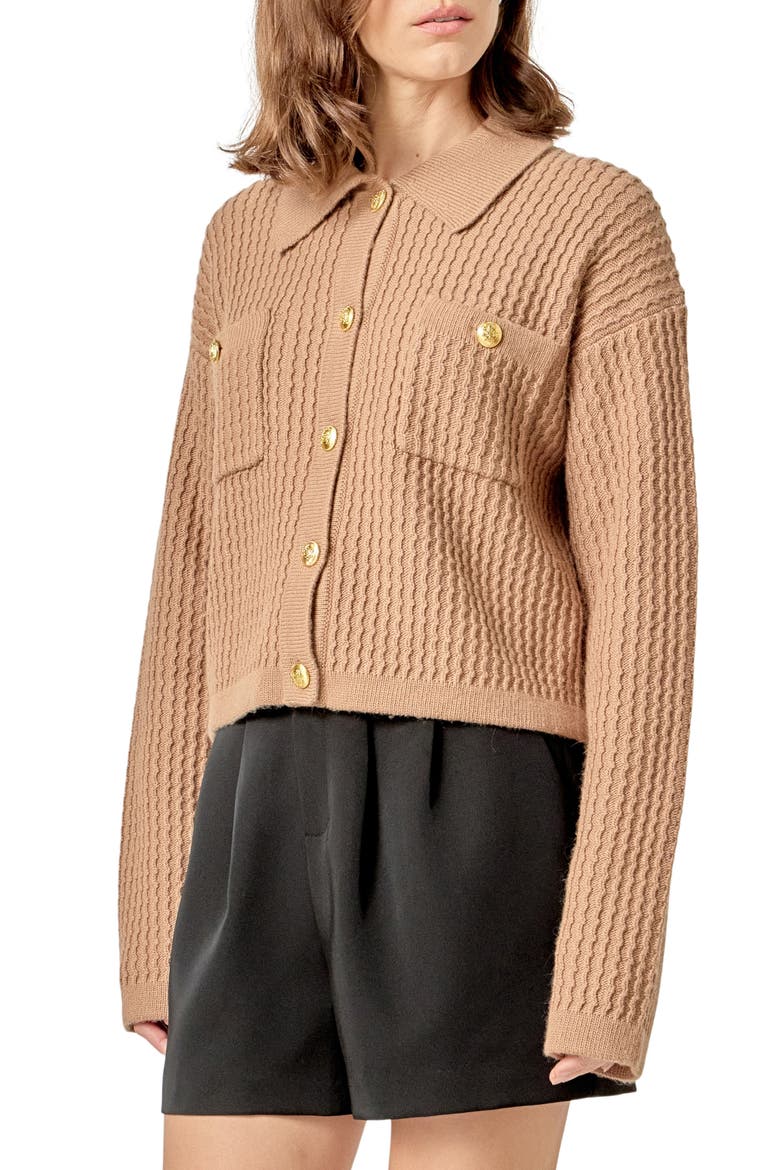 Lady Cardigan, Alternate, color, TAUPE