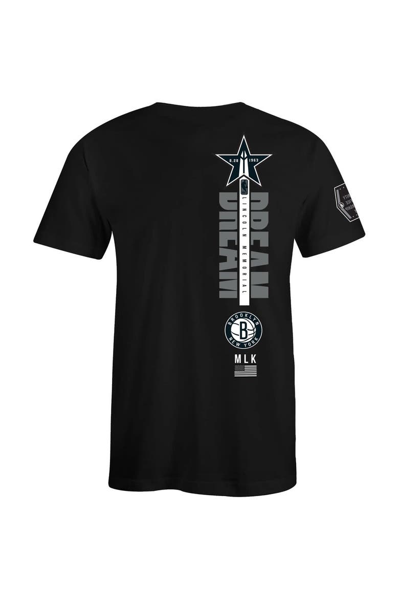 Unisex FISLL x Black History Collection  Black Brooklyn Nets T-Shirt, Alternate, color, Black