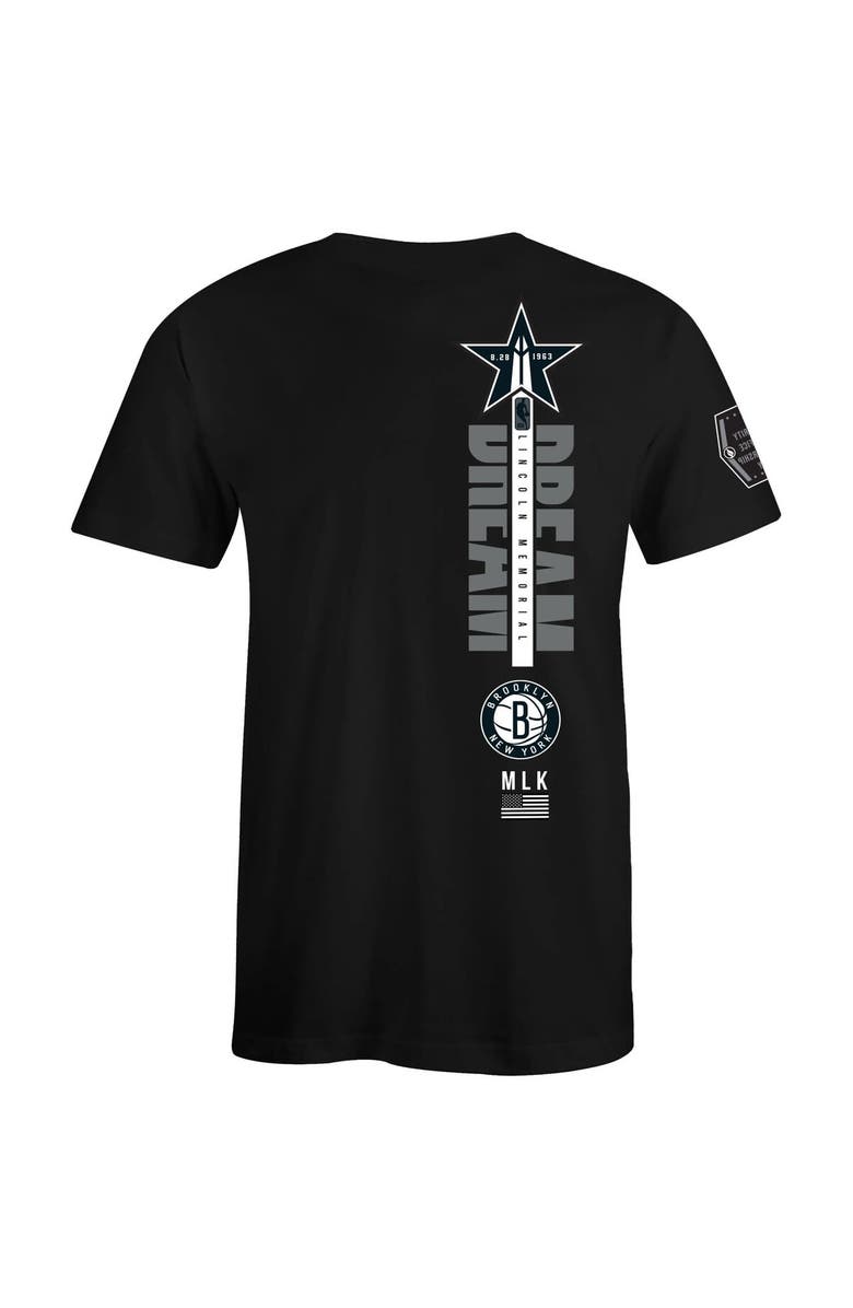 FISLL Unisex FISLL x Black History Collection Black Brooklyn Nets T-Shirt, Alternate, color, Black