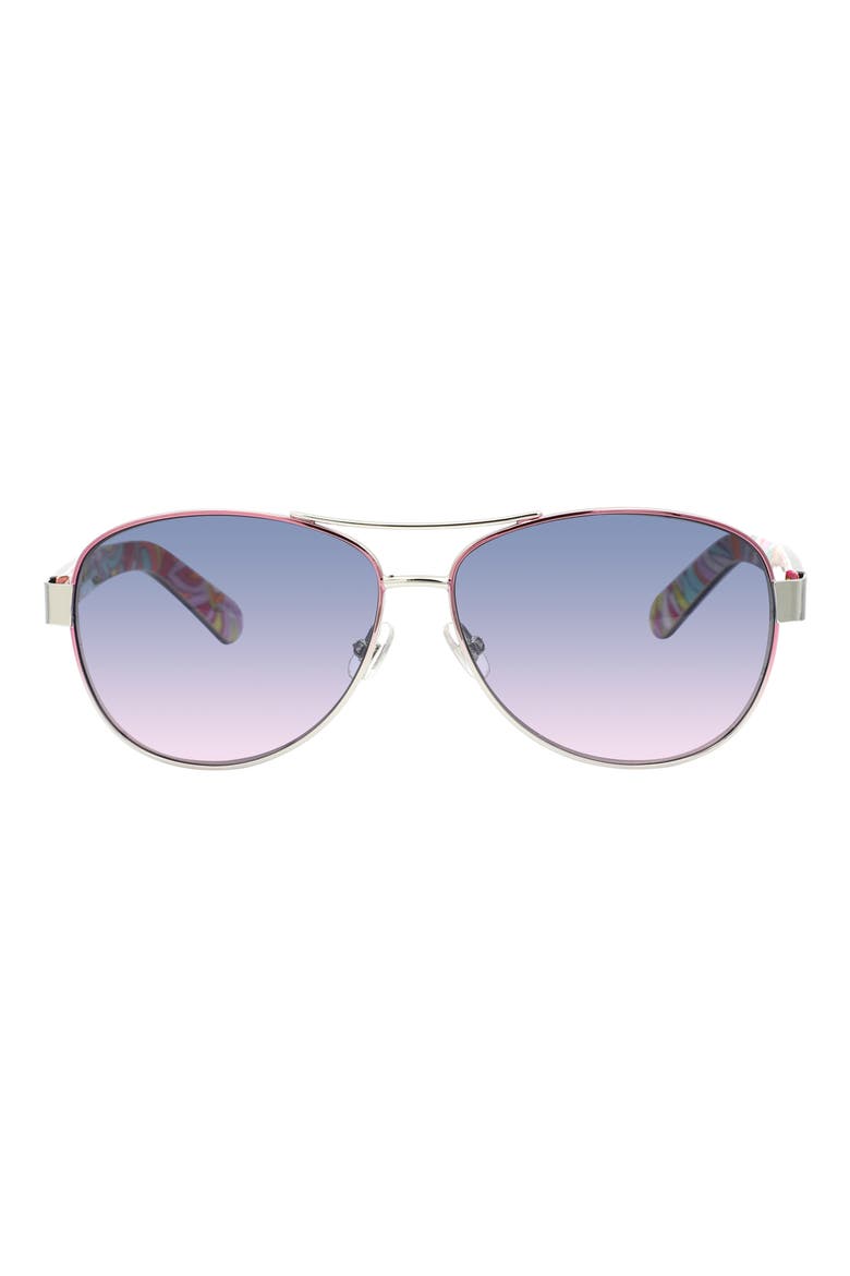 new york 'dalia2' 58mm aviator sunglasses, Main, color, 0AZV-I4