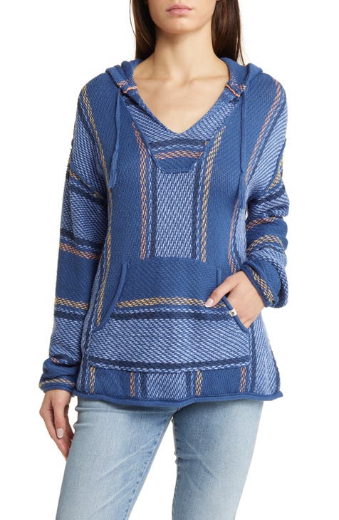 Blue Plaid Women's Hoodie