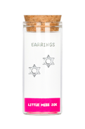 Little Miss Zoe Kids' Sterling Silver Star of David Stud Earrings in Gift Bottle