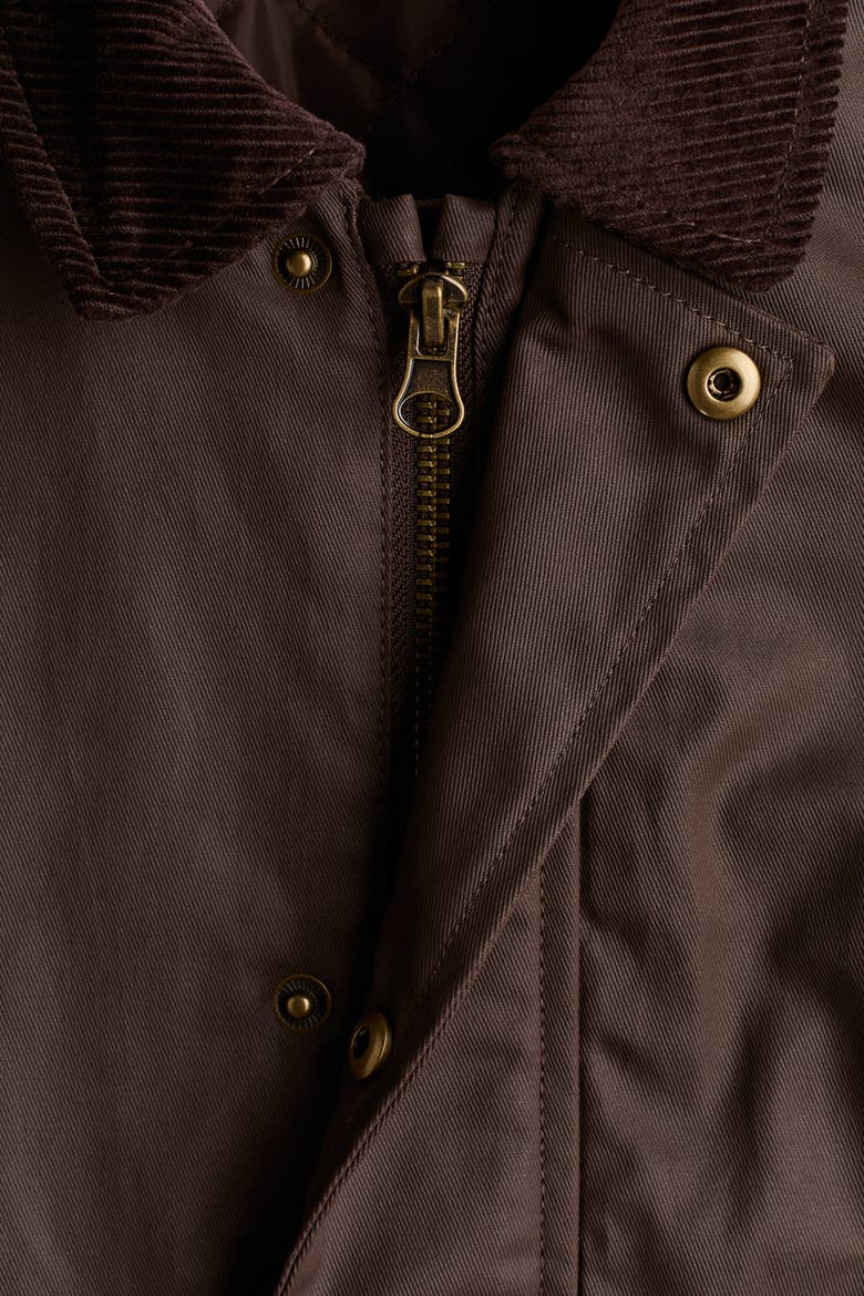 Waxed Twill Jacket, Alternate, color, Dark brown