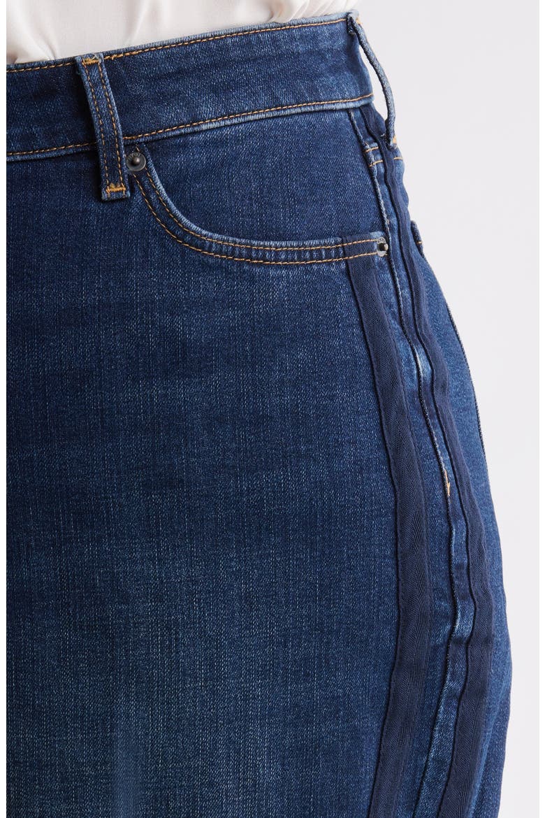 Teresa Tuxedo Stripe Wide Leg Jeans, Alternate, color, SKYLARK