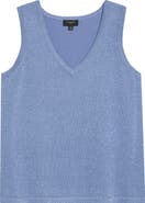 Tahari ASL Metallic Sweater Tank