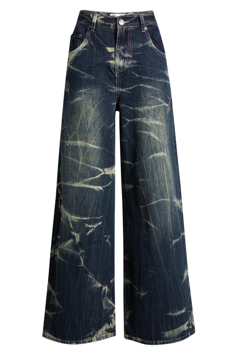 Billie Baggy Wide Leg Jeans, Alternate, color, DARK BLUE