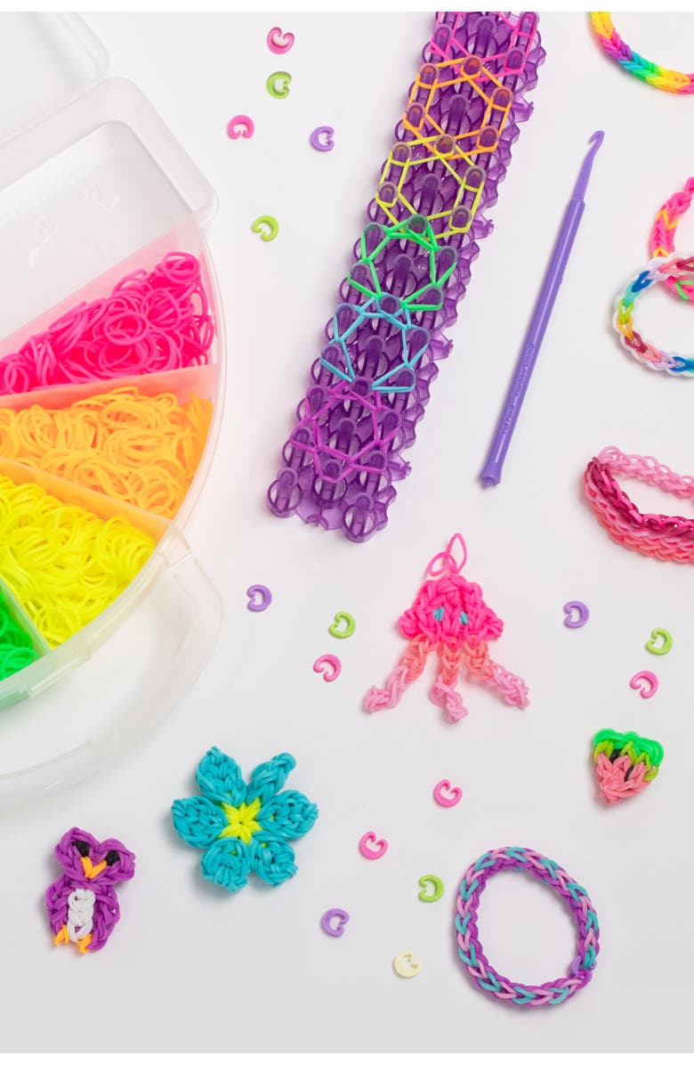 Rainbow Loom Brilliant Bracelets Rubber Band Bracelet Kit, Alternate, color, Multi
