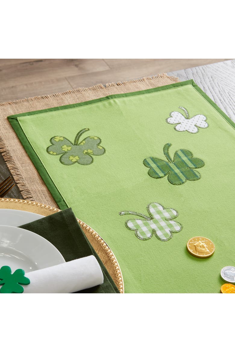 Lucky Day Shamrock Table Runner, Alternate, color, Lucky Day