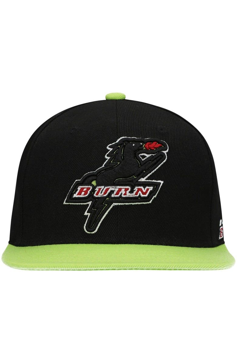 Mitchell & Ness Men's Mitchell & Ness Black Dallas Burn Historic Logo Since '96 Two-Tone Snapback Hat, Alternate, color, Black