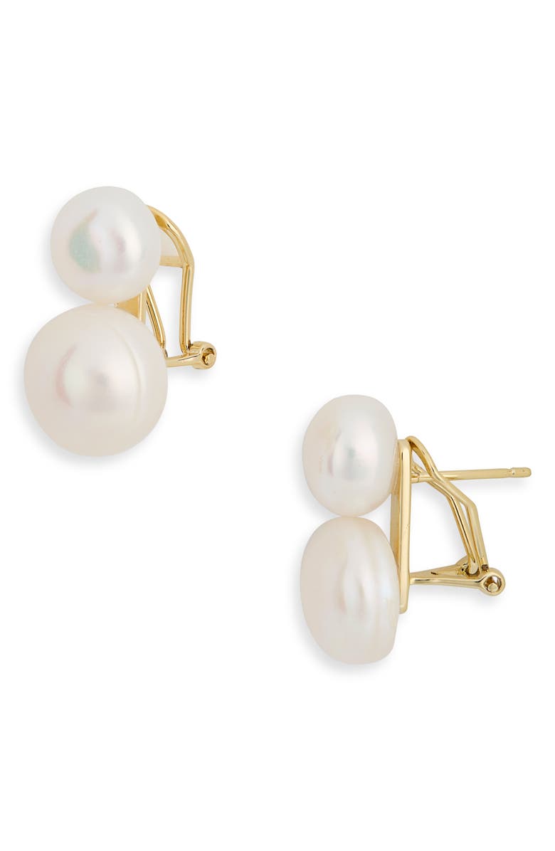 Shashi Bianca Double Pearl Earrings, Main, color, Pearl