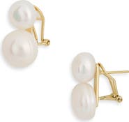 Shashi Bianca Double Pearl Earrings
