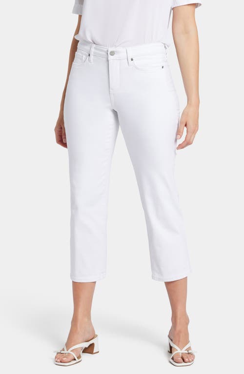 Shop Nydj Piper Coolmax® Relaxed Fit Crop Pants In Optic White