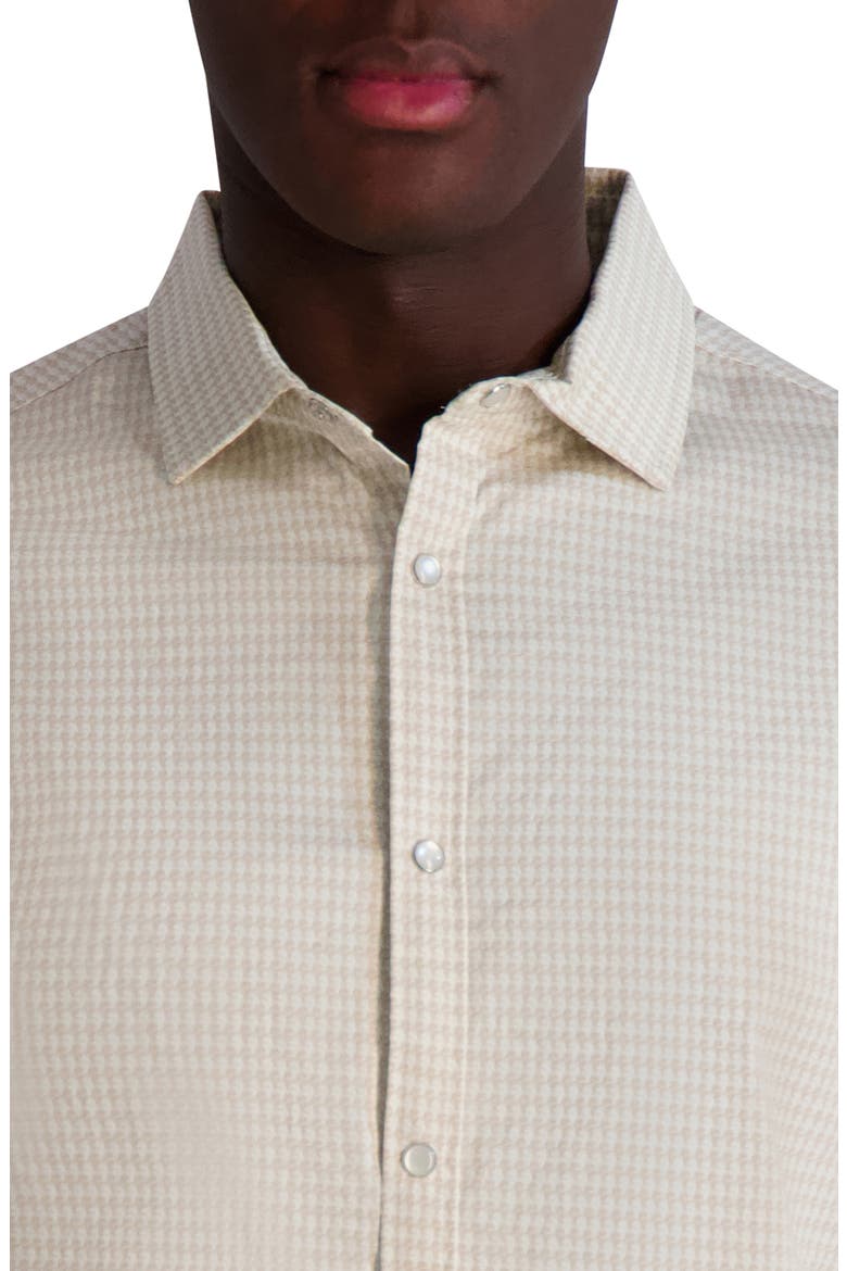 Karltooth Short Sleeve Shirt, Alternate, color, NATURAL/ WHITE