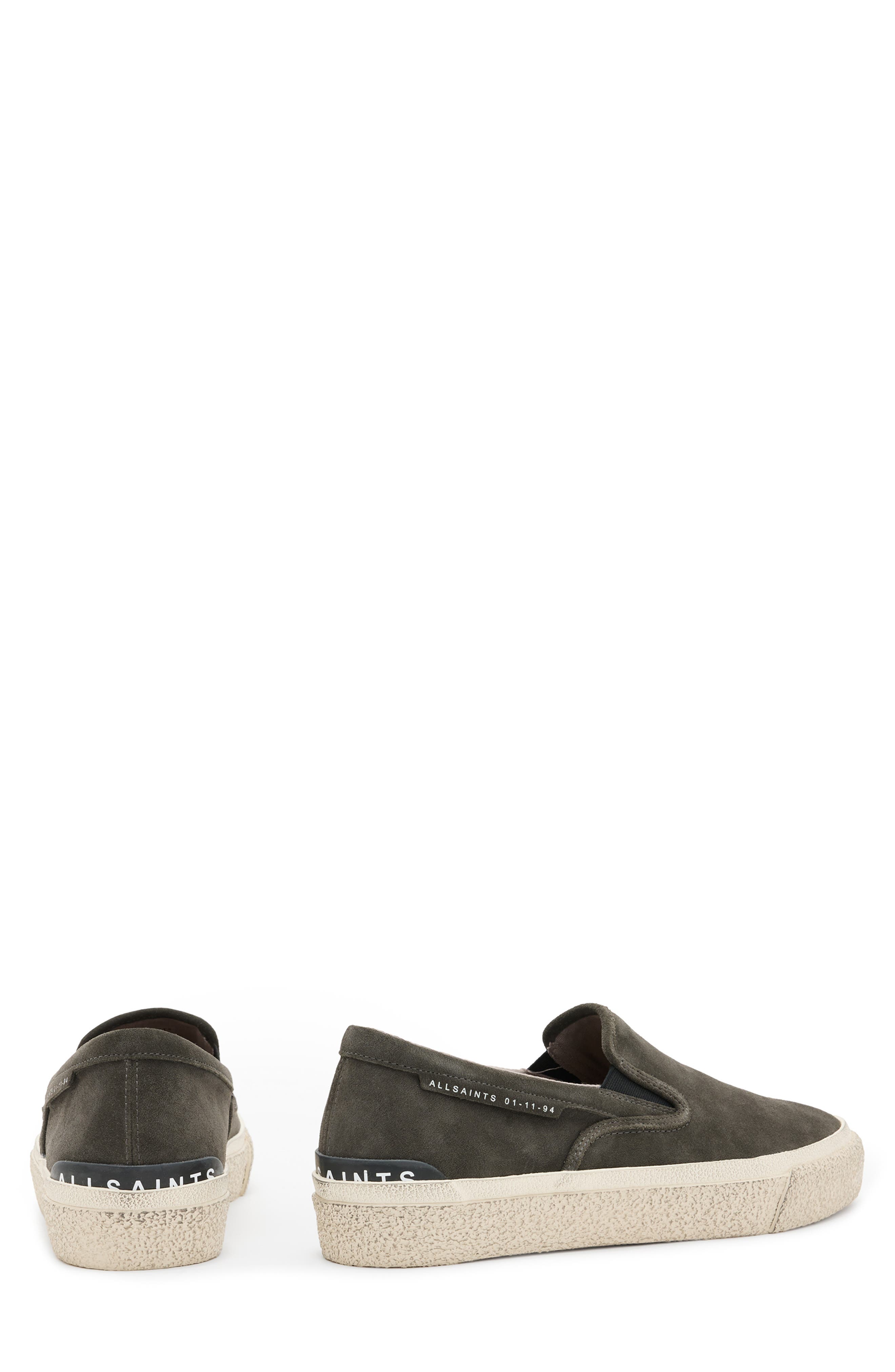 AllSaints Suede Slip-On Sneaker, Alternate, color, 