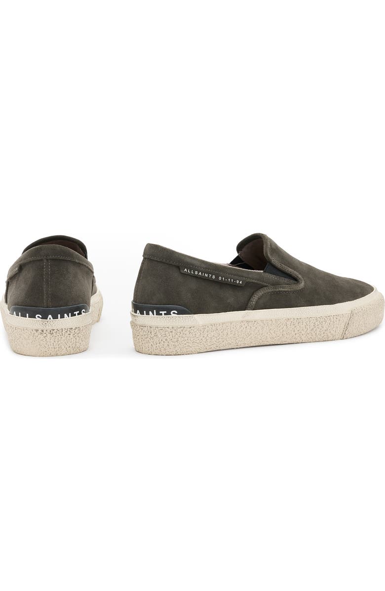 AllSaints Suede Slip-On Sneaker, Alternate, color,