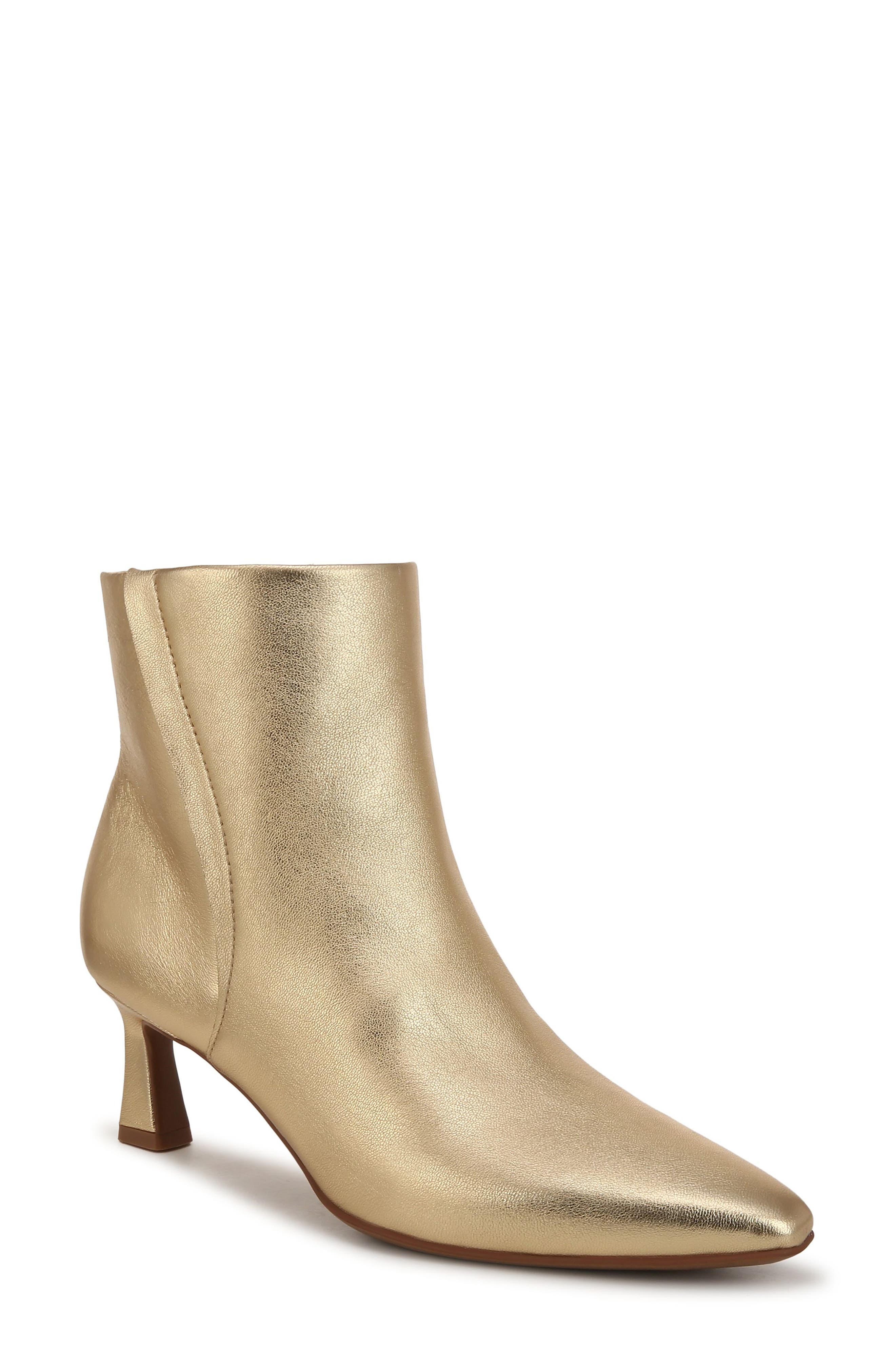 Naturalizer Deesha Pointed Toe Bootie, Main, color, Dark Gold